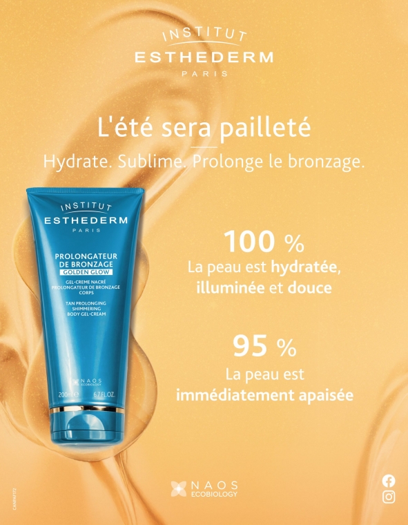 PROLONGATEUR DE BRONZAGE GOLDEN GLOW - GEL-CREME NACRE CORPS